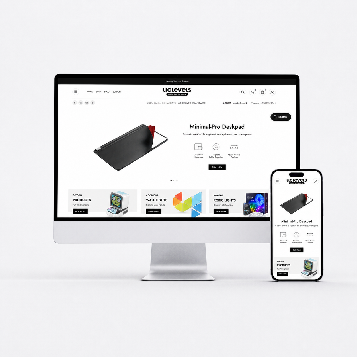 Web design project example